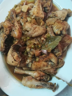 Una foto de Pollo a la sidra