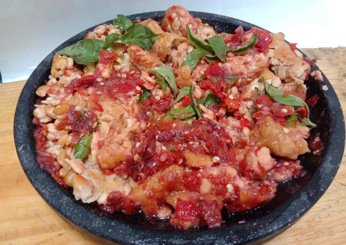 Tempe Penyet Sambal Mencok
