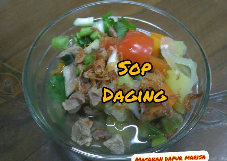 Resep Resep SOP DAGING Yang Lezat