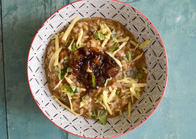 Easiest Way to Prepare Super Quick Homemade Caramelised Balsamic Onion Risotto