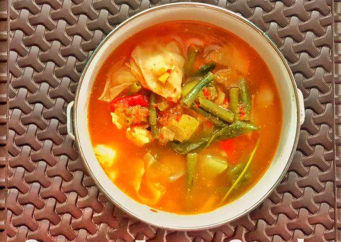 Sayur Asem Sunda Bumbu Ulek