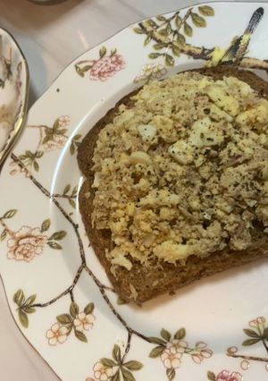 A picture of Tuna Egg Salad Toast.