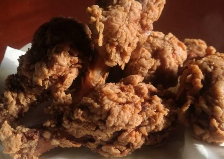 Steps to Cook Super Quick KFC Style crispy drumsticks 😋😋😋