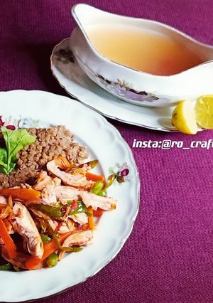 صورة لوصفة فاهيتا الدجاج الصحيه الخفيفة 😋🍗