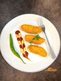 عکسی از دستور رول مرغ سوخاری پنیری