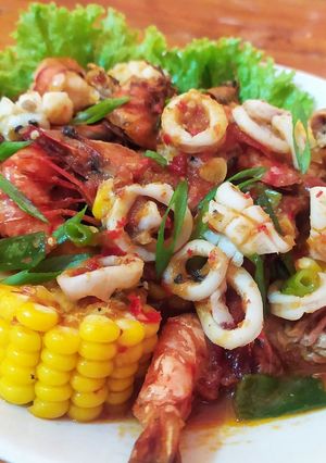 Foto resep Seafood Saus Padang