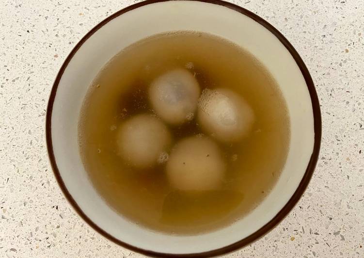 Easiest Way to Make Quick Glutinous rice balls in ginger syrup