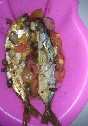 Foto resep Ikan asin peda kukus
