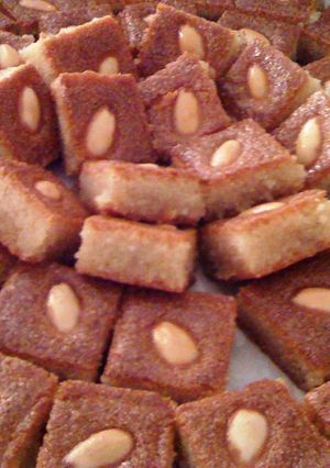 صورة لوصفة بسبوسة