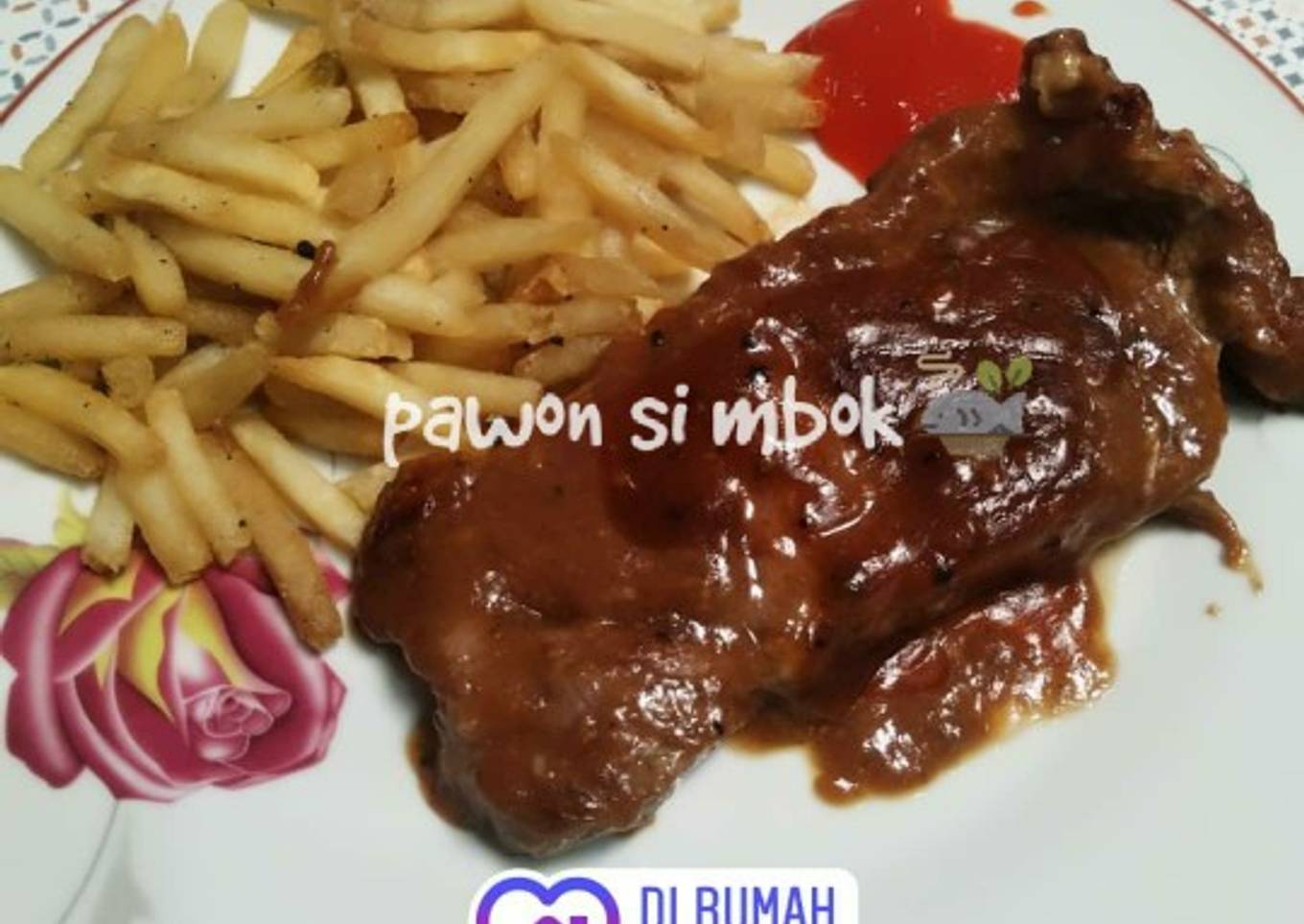Sirloin steak dirumah aja