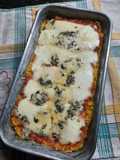 Polenta al horno a los 4 quesos