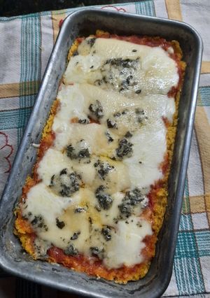 Una foto de Polenta al horno a los 4 quesos