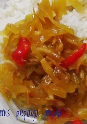 Foto resep Tumis pepaya muda