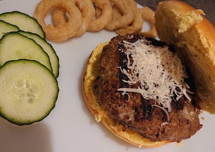 Recipe of Award-winning Wasabi and Mustard Beef Burger