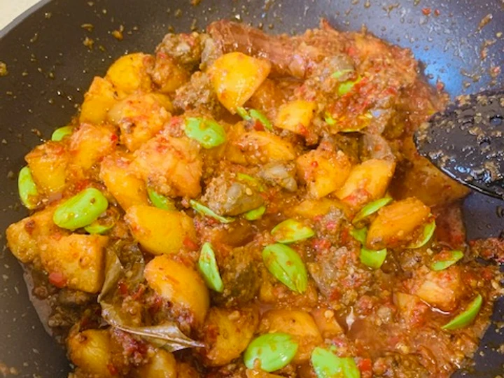 Langkah Gampang Menyiapkan Resep Sambel Goreng Kentang Ati Pete (Resep No. 37) yang Bisa Manjain Lidah Anti Ribet, Lezat