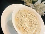 Cream of mushrooms and sausages soup