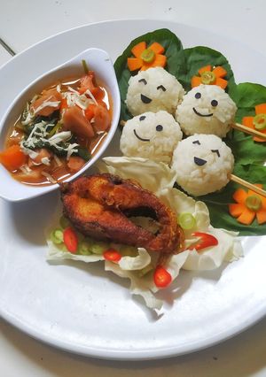 Foto resep Kyaraben Sate Nasi dan Capjay