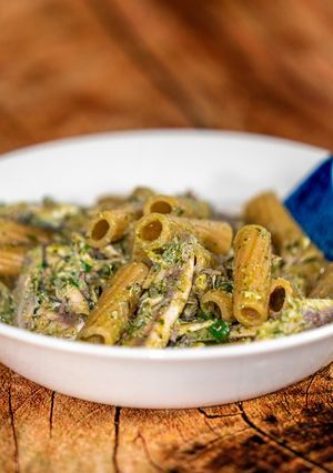 Foto di Rigatoni Integrali al Limonecon Alici/Acciughe Fresche