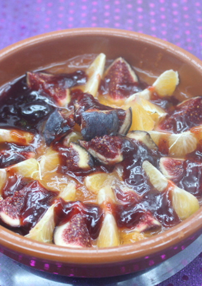 Una foto de Cazuelita de higos con mandarina