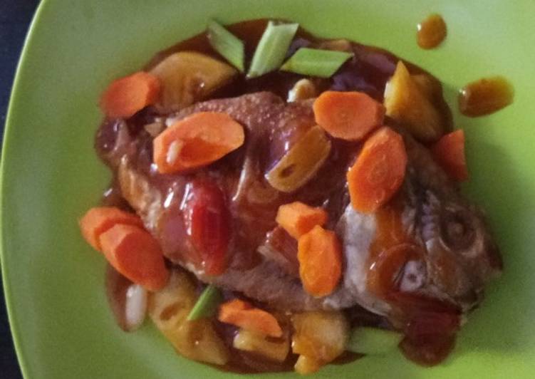 Cara Gampang memasak Resep Ikan Goreng Saos Asam Manis, Enak Banget