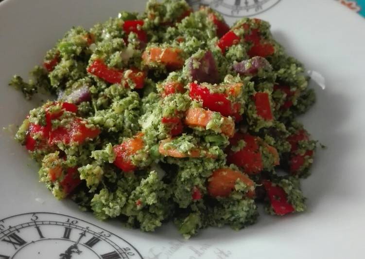 Migas de brócoli con verduras