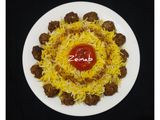 سماق پلو با کوفته قلقلی