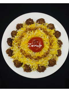 عکسی از دستور سماق پلو با کوفته قلقلی