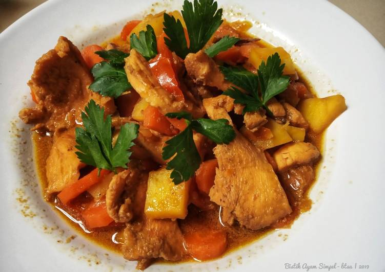 Resep Bistik Ayam Simpel oleh Bintu Tsaniyah - Cookpad