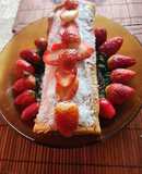 Arrollado de coco y frutilla #DelantalGlobal2024 + #Recetasconcoco