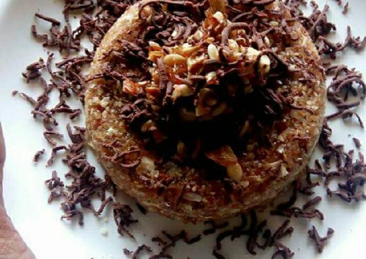 Recipe of Speedy Dalia (Broken wheat) oats ring stuffed with dryfruits