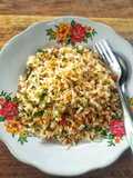 Nasi Gurih Pindang Daun Kari