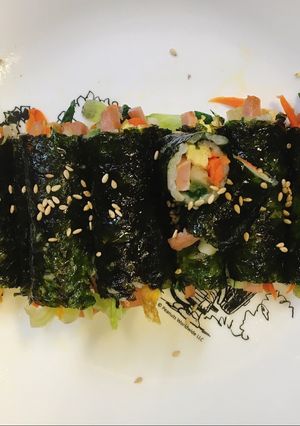 Hình của món Kimpap mini 😝 (꼬마김밥).