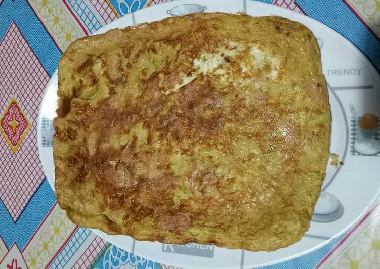 Resep Telor Omelet Mie, Bikin Ngiler