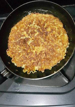 Foto resep Omelet mie keju