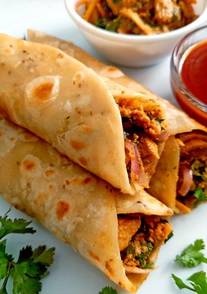 A picture of Chicken Kathi Roll.