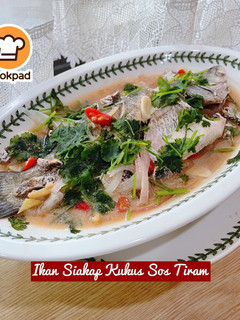 Gambar 👩🍳Ikan Siakap Kukus Sos Tiram🇹🇭