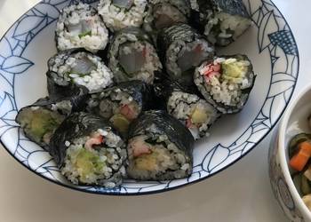 The New Way Prepare Recipe Nori Roll Sushi Norimaki Very Delicious