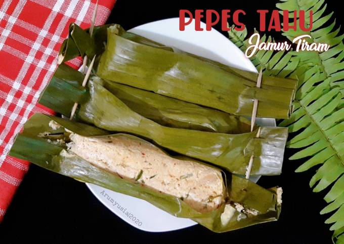 Pepes Tahu Jamur Tiram