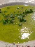 Crema de calabacín, patata e hinojo