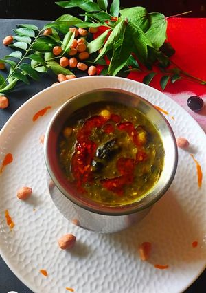 A picture of Ambada Curry/Dal.