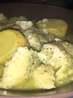Una foto de Panga en salsa verde