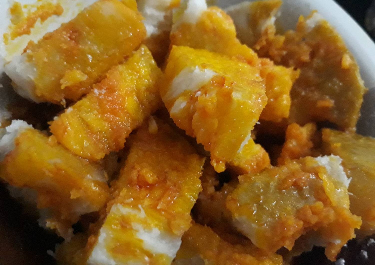 Boiled yam with red oil Recipe by Chioma ogbu Cookpad