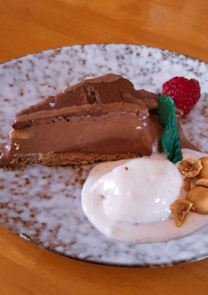 Una foto de Cheesecake de chocolate saludable
