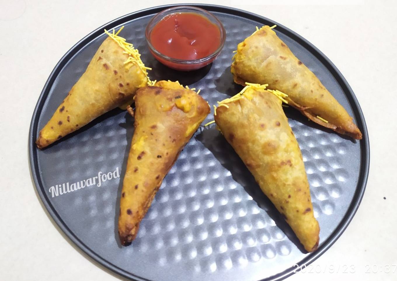 Leftover roti cone