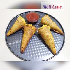 Leftover roti cone A picture of Leftover roti cone.