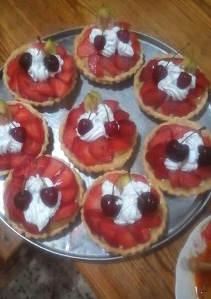 صورة لوصفة تارت الفواكه الرائعة 🍓🍒🍏