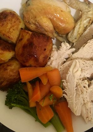 A picture of Roast Chicken Sunny Side Up.