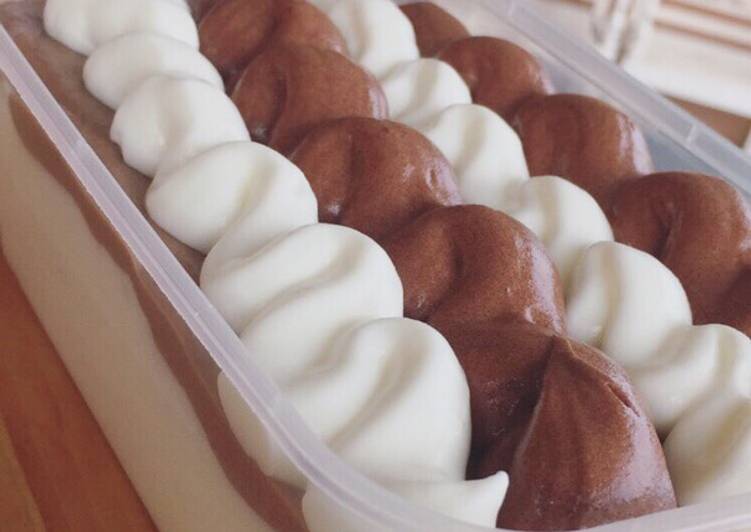 Ice Cream Vienetta homemade 
saat #dirumahaja