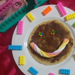 A picture of Nutella smiley partha.