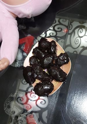 عکسی از دستور خرما شکلاتی مقوی